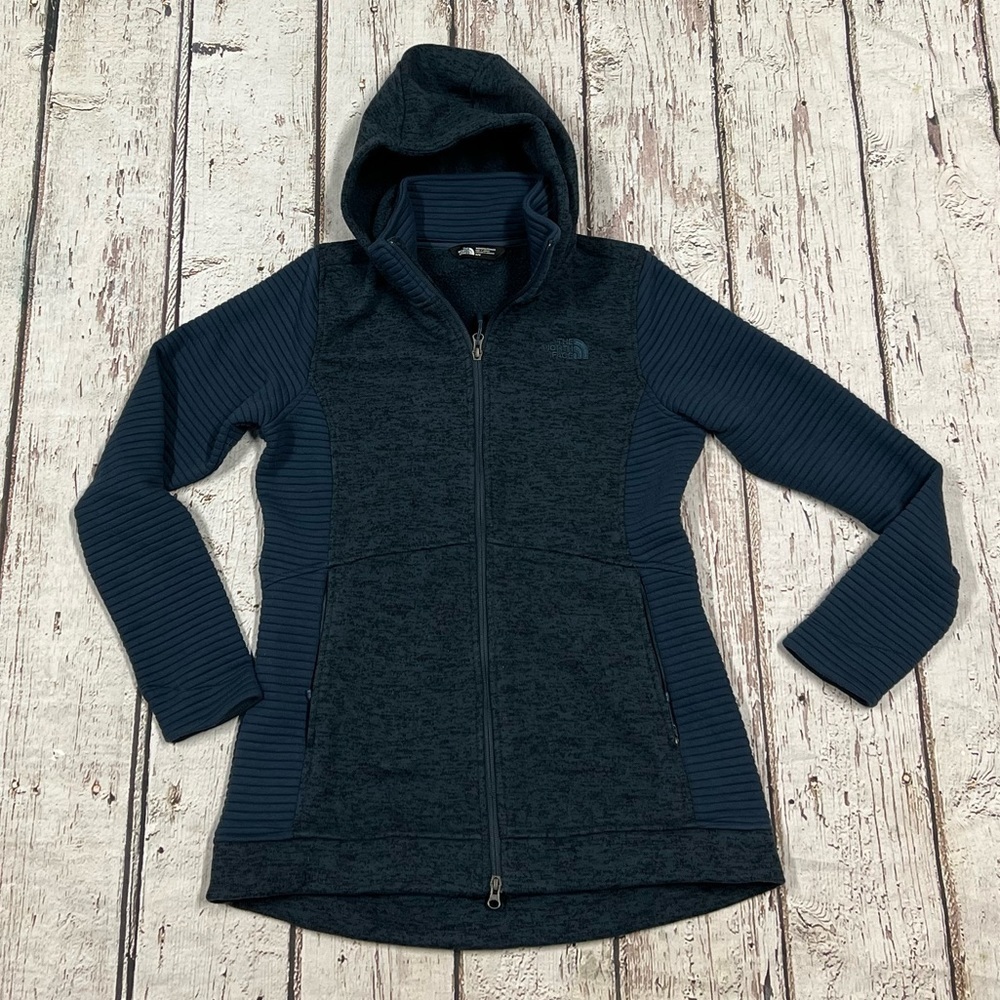 Women's The North Face Fleece Pullover Hooded Zip Up Fleece Jacket